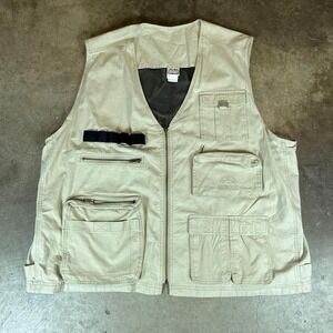 HEAD tan utility fishing vest Men Size XXL